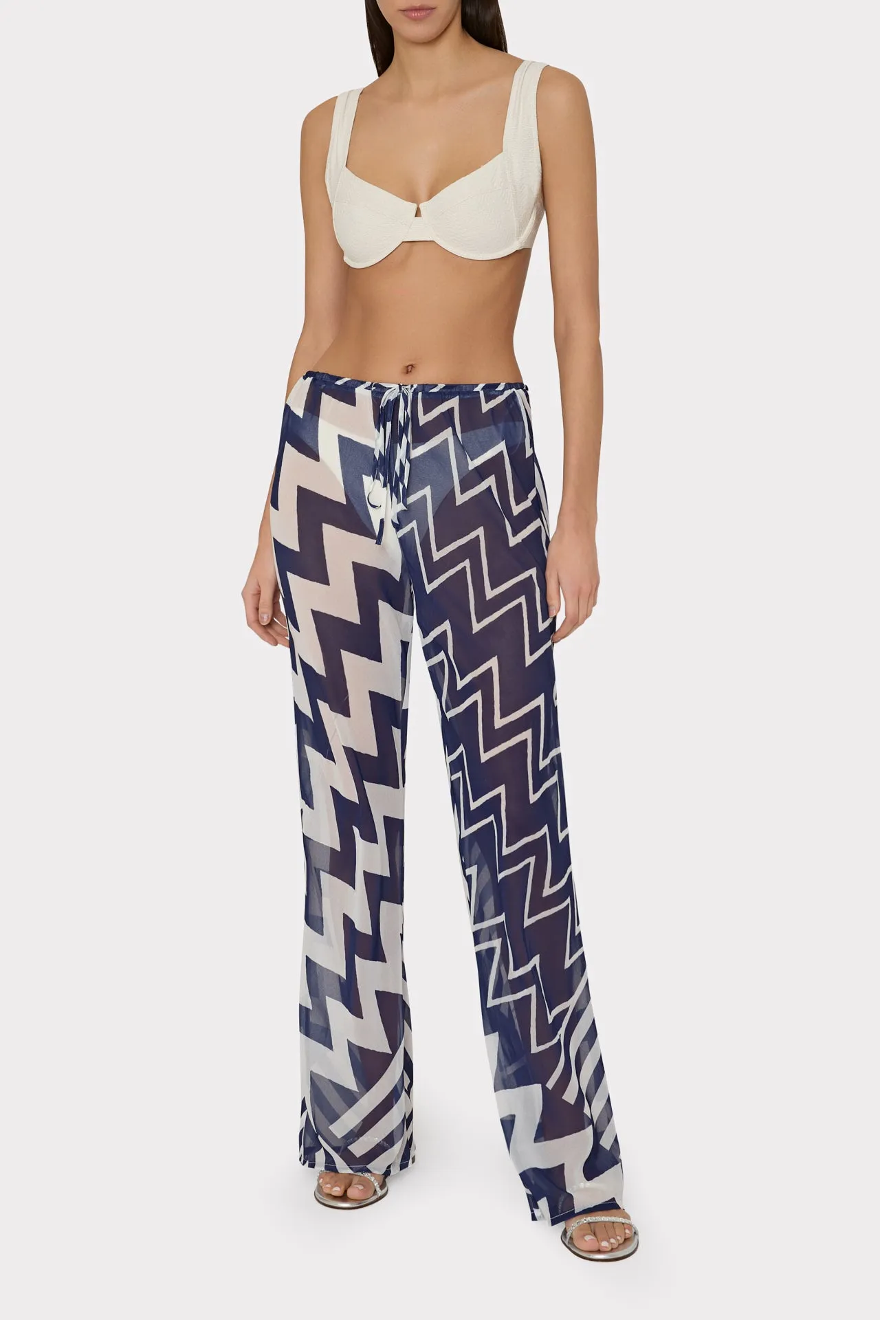 Chevron Patchwork Athletic Pants