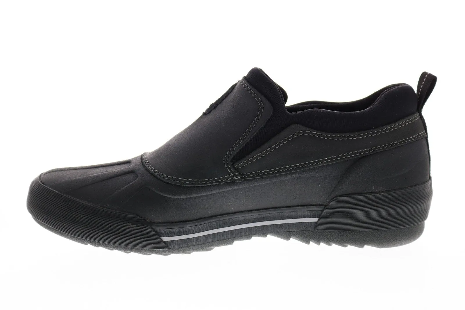 Clarks Bowman Free Mens Black Leather Sneakers Lifestyle Shoes