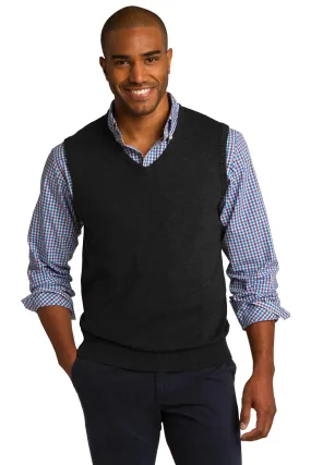 Custom embroidered sweater vest by Port Authority - Style SW286