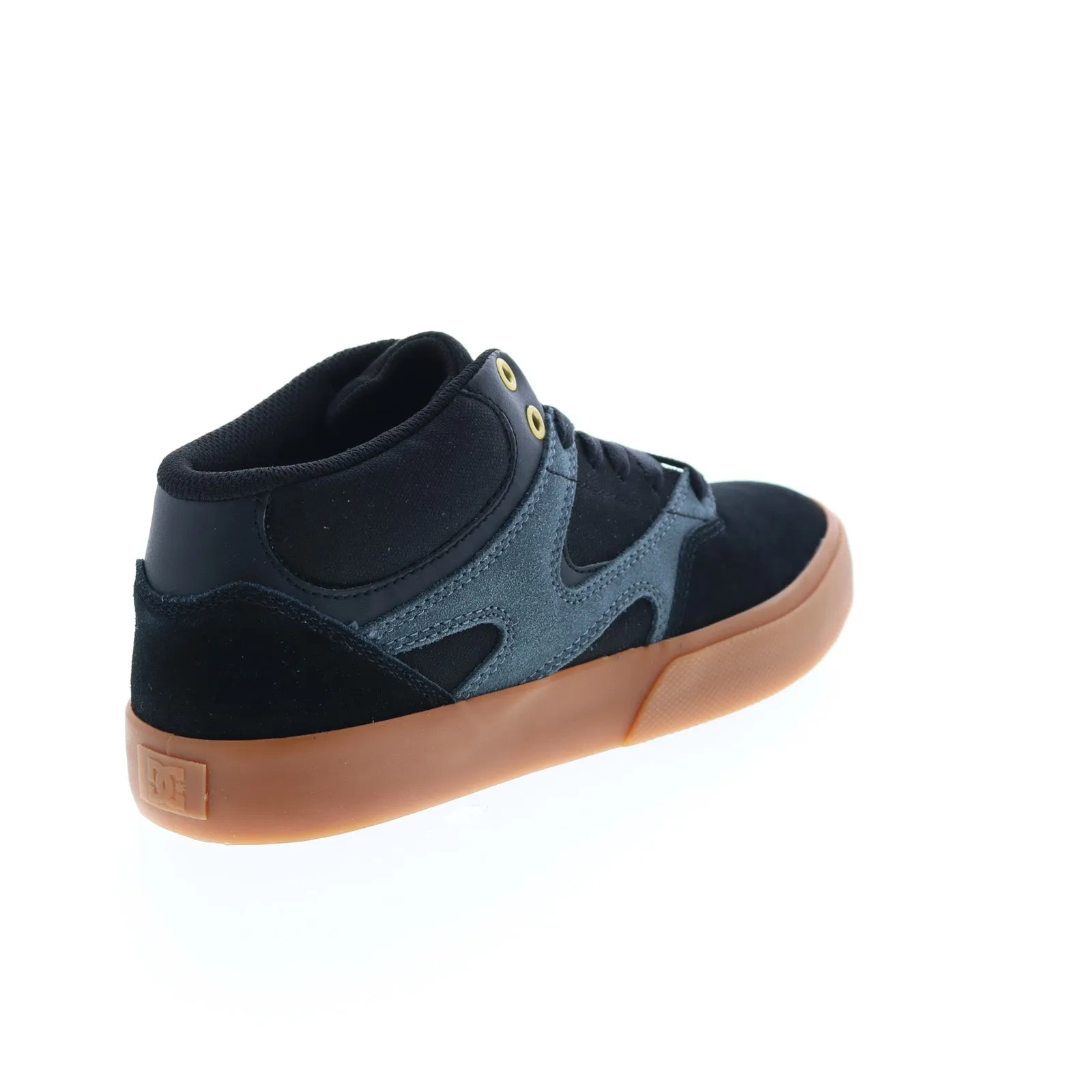 DC Kalis Vulc Mid S Black Suede Skate Sneakers for Men