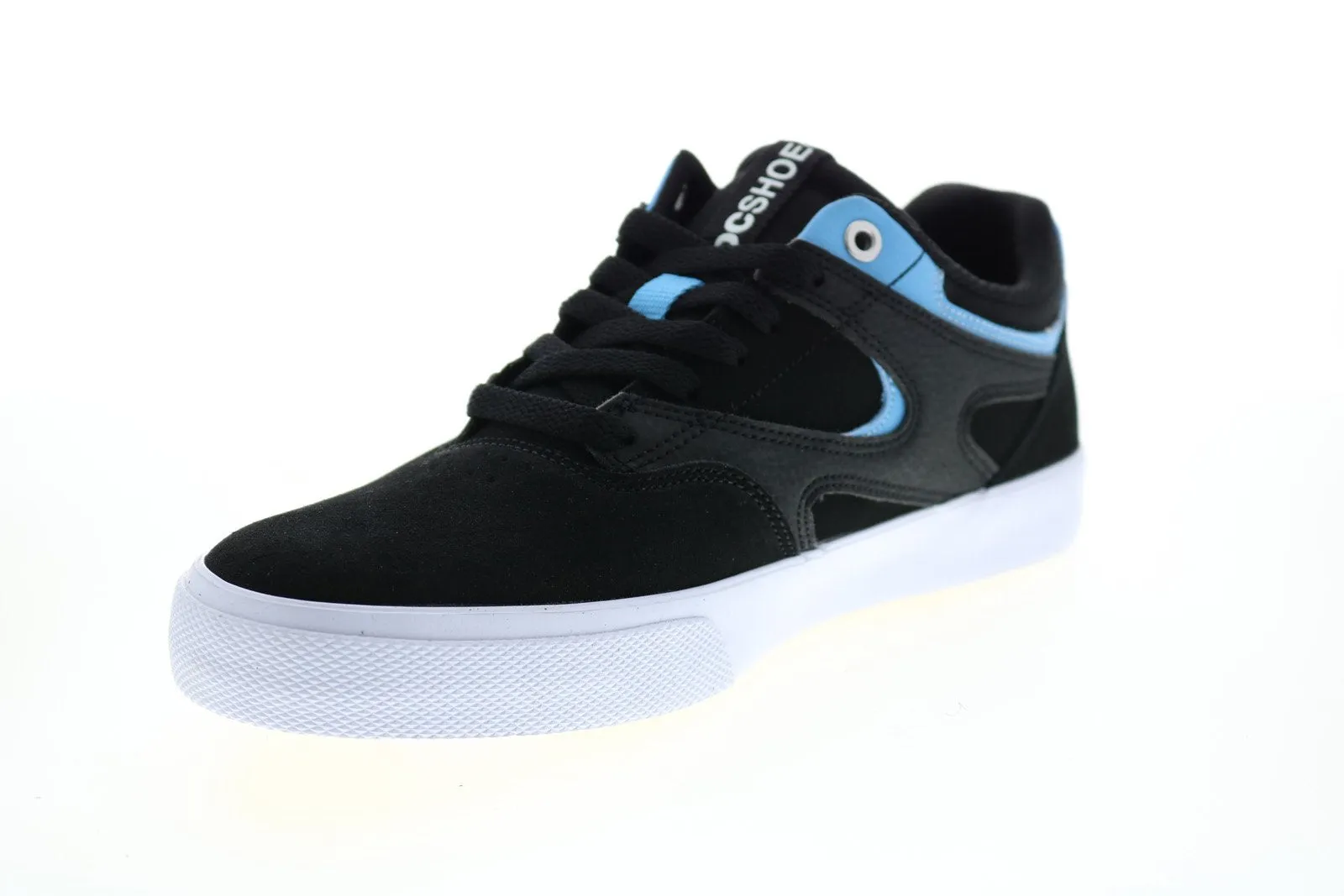 DC Kalis Vulc S ADYS300576 Men's Black Suede Skate Shoes