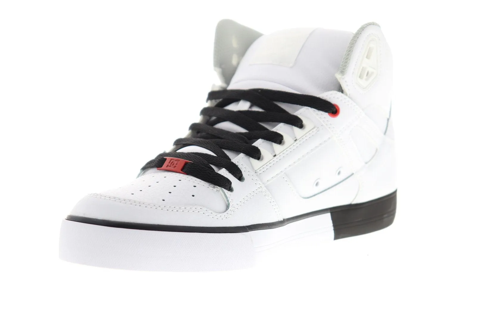 DC Pure HT WC SE ADYS400049 Men's White Lace Up Skate Sneakers Shoes - Google SEO Friendly: Men's DC Pure White Skate Sneakers.