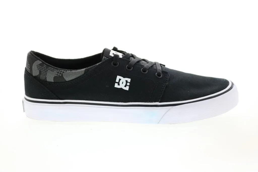 DC Trase TX SE Men's Black Canvas Skate Sneakers - ADYS300603