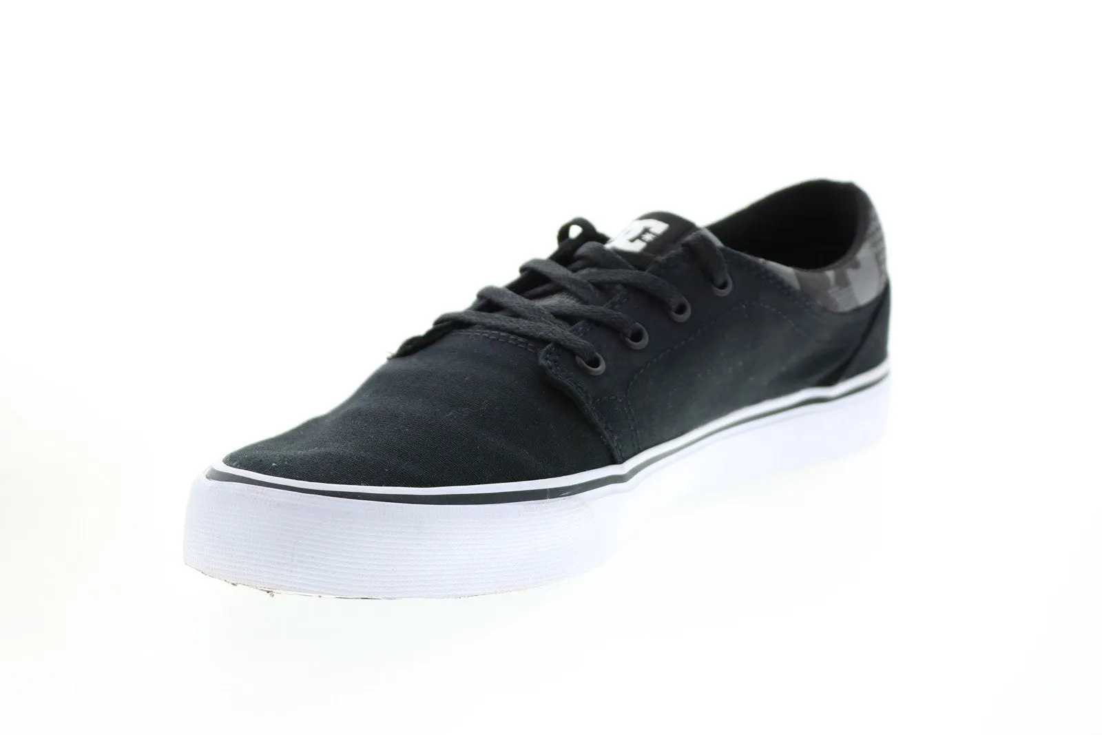 DC Trase TX SE Men's Black Canvas Skate Sneakers - ADYS300603