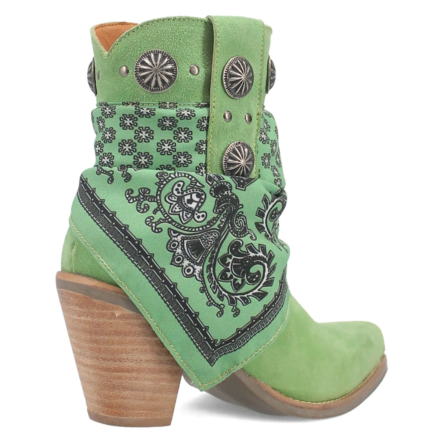 Dingo Lime Suede Fashion Boots.