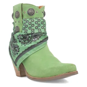 Dingo Lime Suede Fashion Boots.