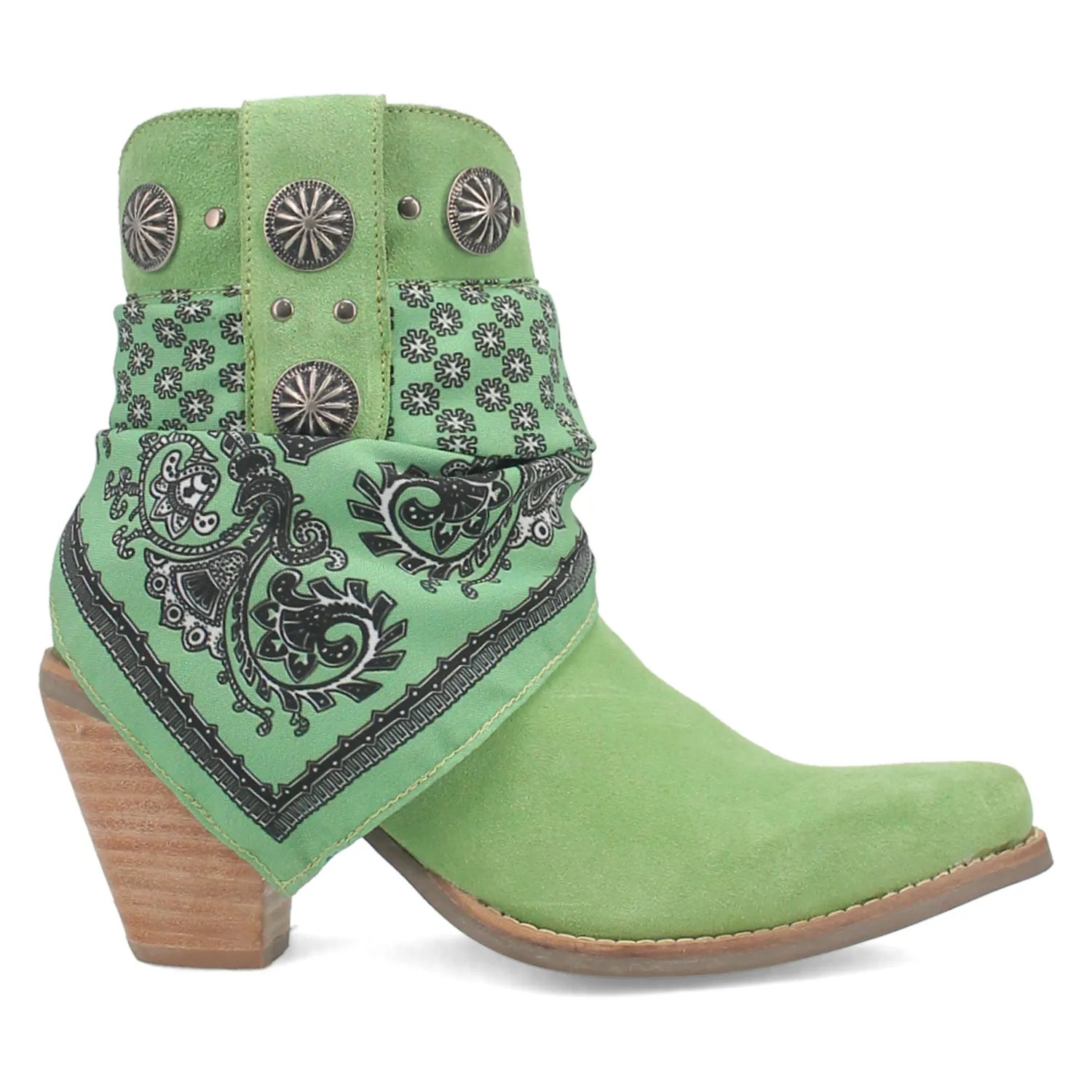 Dingo Lime Suede Fashion Boots.