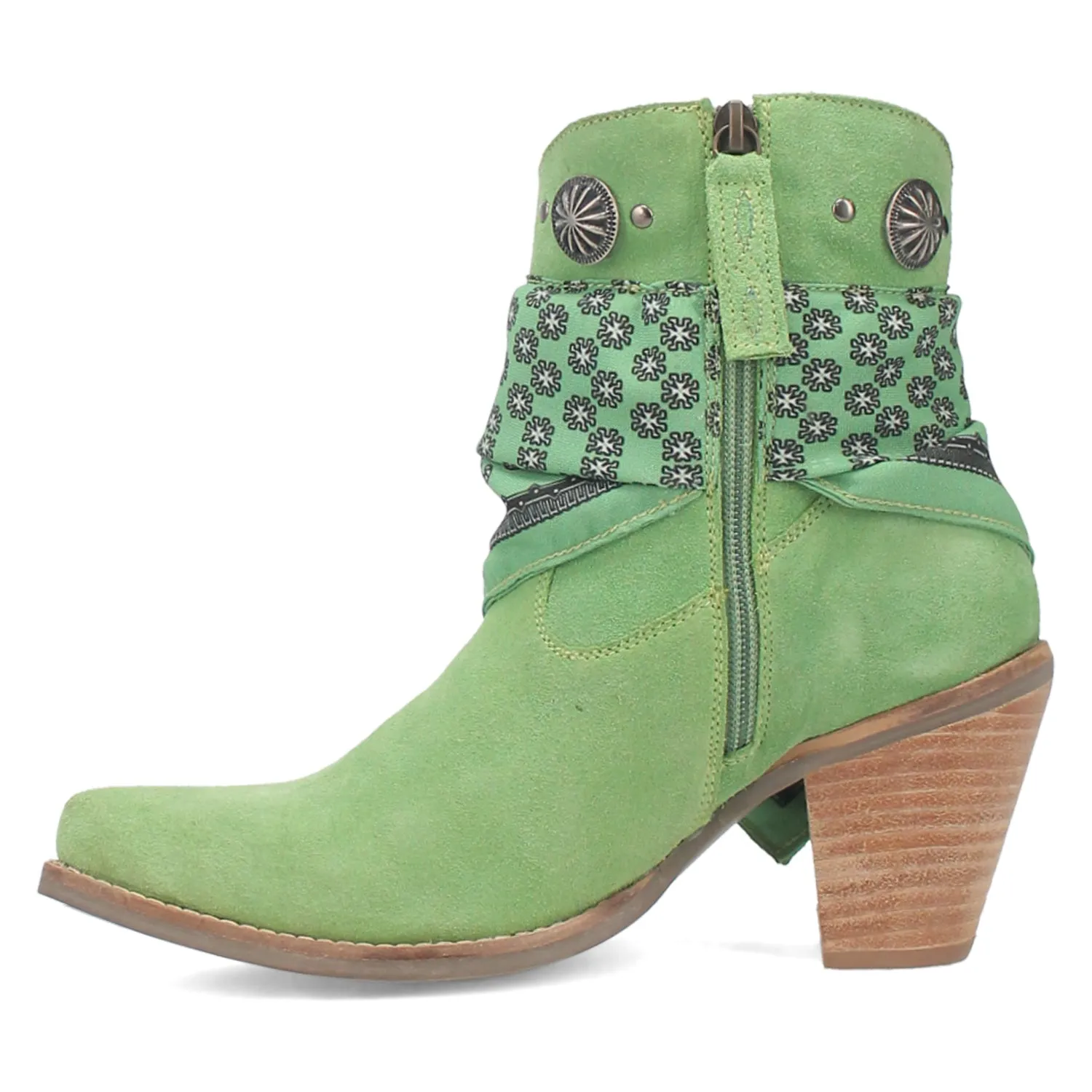 Dingo Lime Suede Fashion Boots.