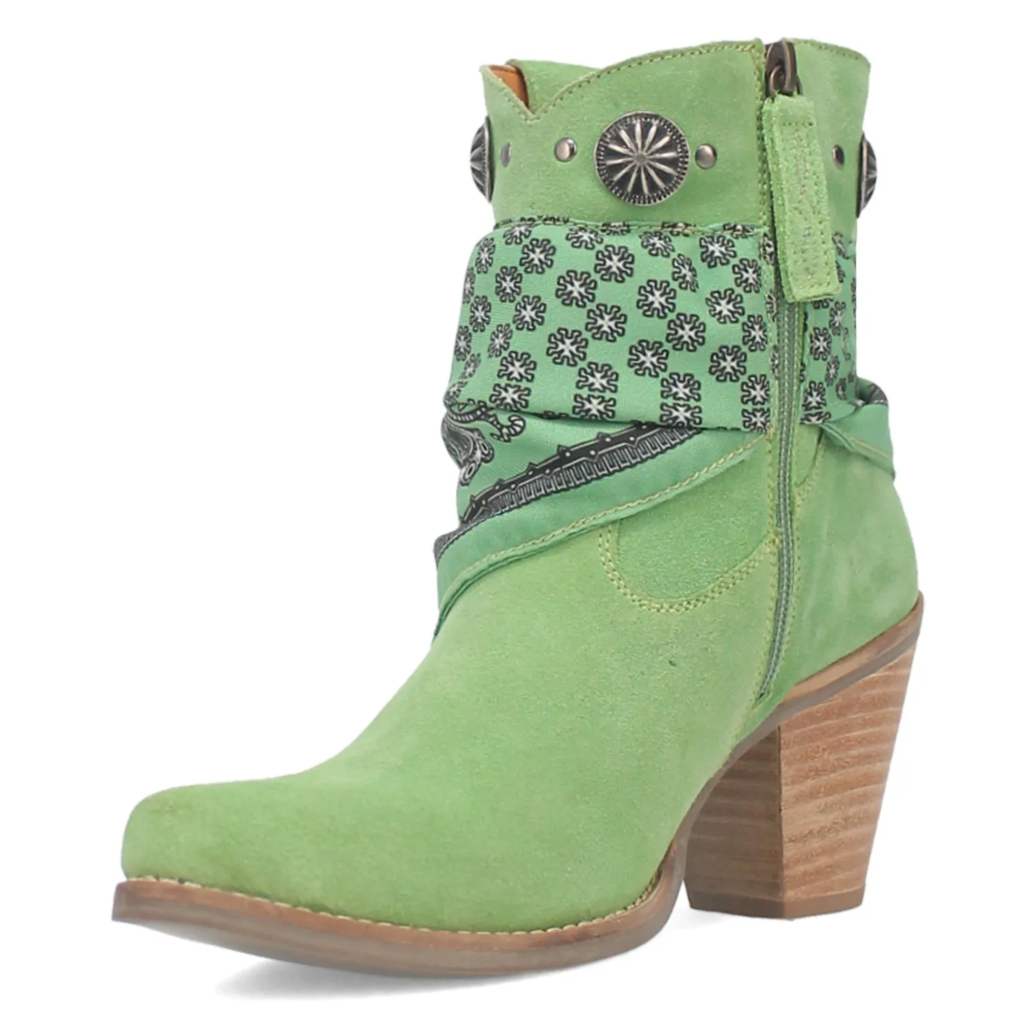 Dingo Lime Suede Fashion Boots.