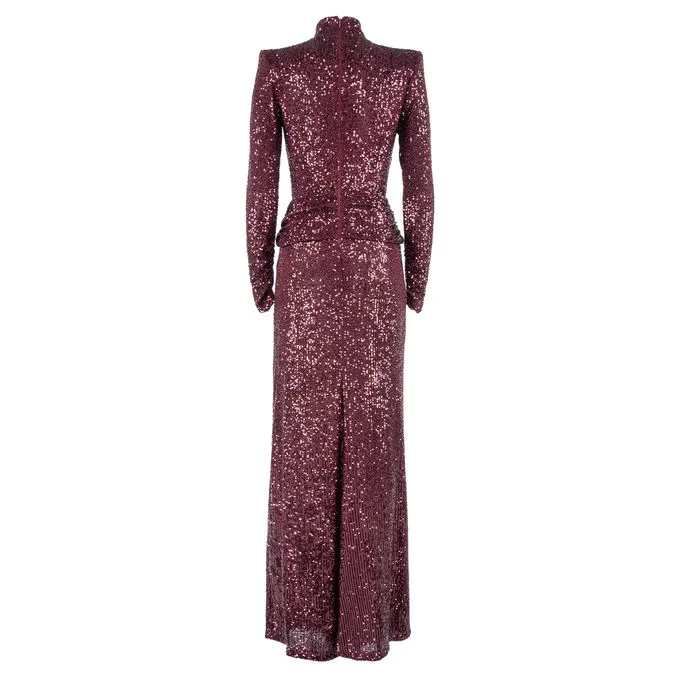 DRESS ASTER Woman Maroon Glace