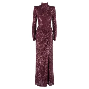 DRESS ASTER Woman Maroon Glace