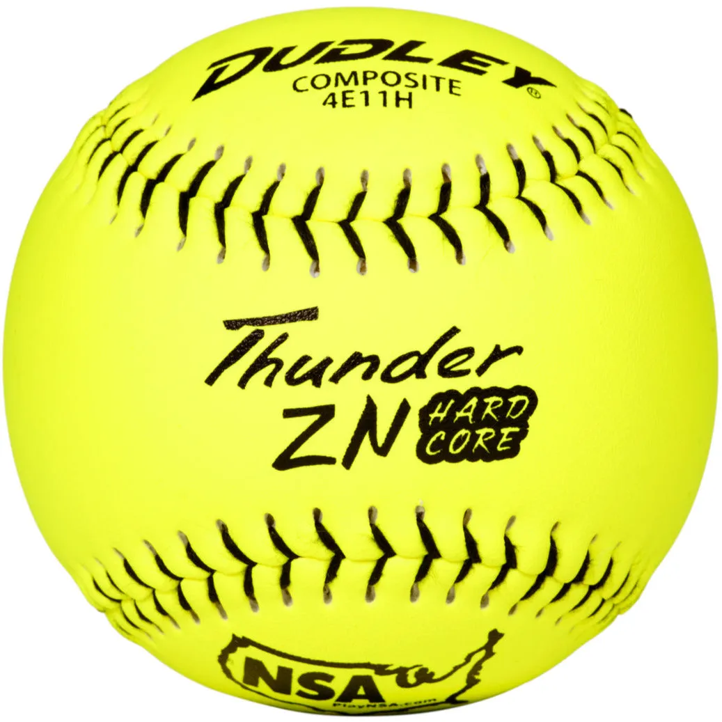 Dudley Thunder ZN Hard Core ICON 11 44/400 Composite Slowpitch Softballs