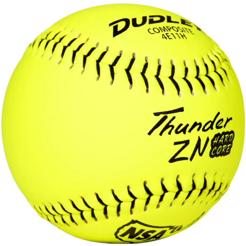 Dudley Thunder ZN Hard Core ICON 11 44/400 Composite Slowpitch Softballs