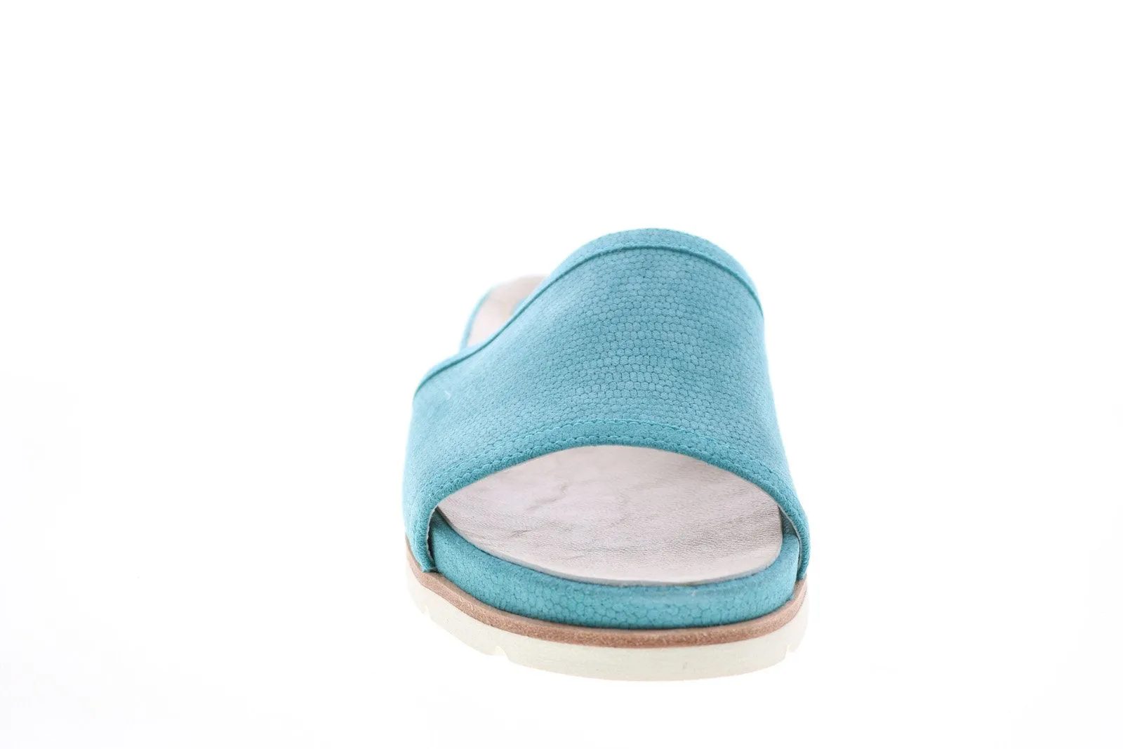 Earthies Blue Nubuck Slides Sandals Shoes