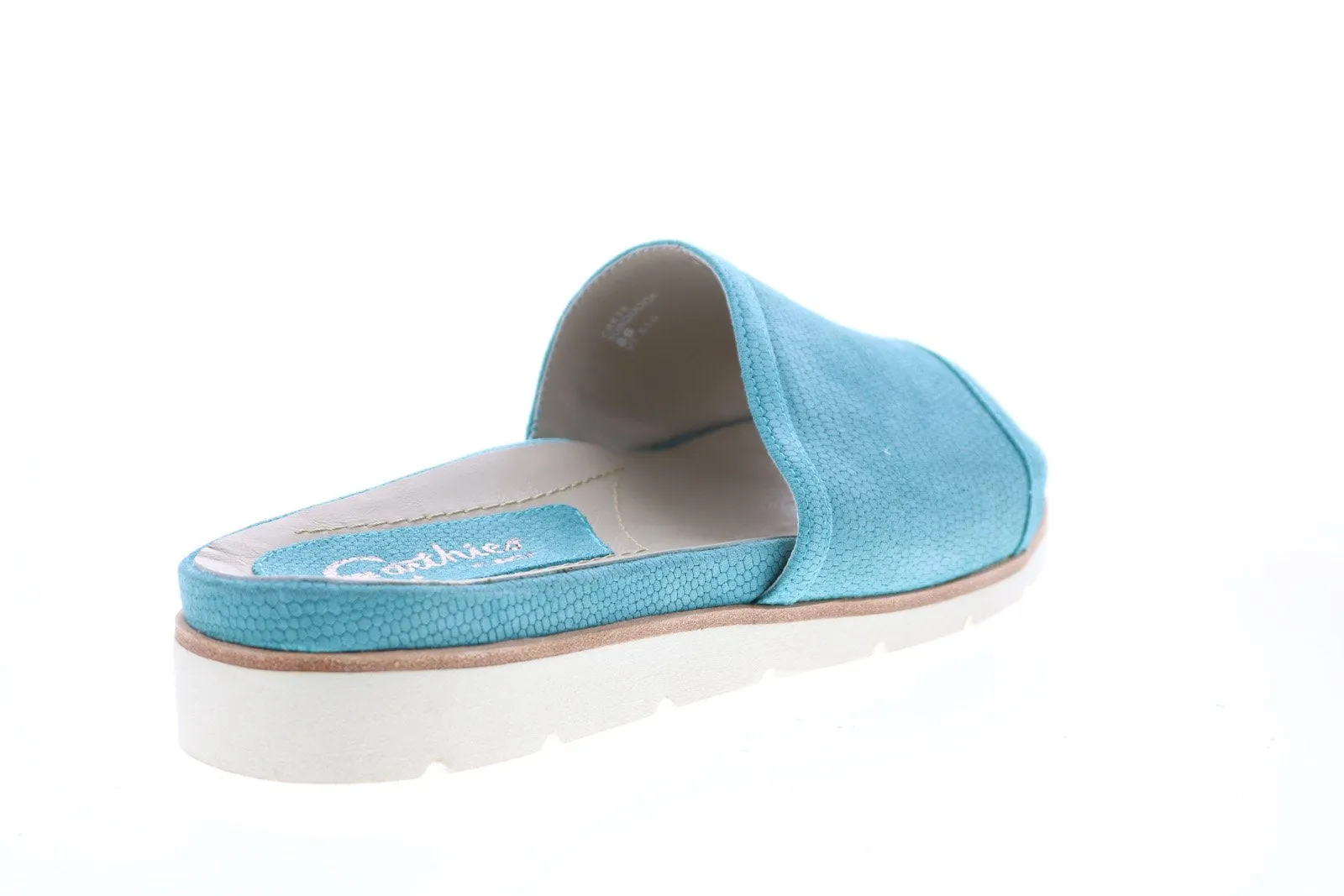 Earthies Blue Nubuck Slides Sandals Shoes