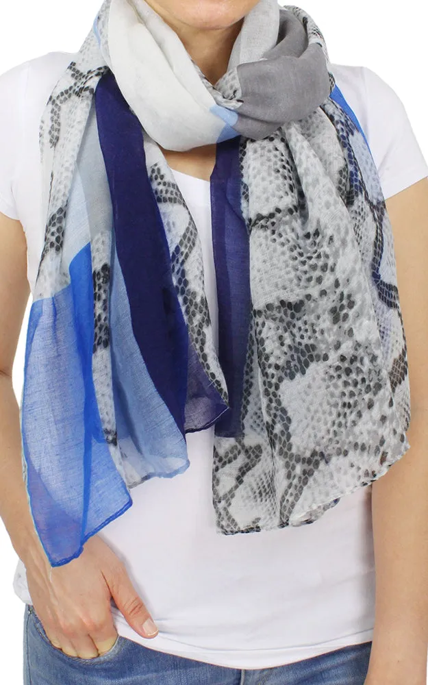 EAS9600 Wild Print Long Scarf