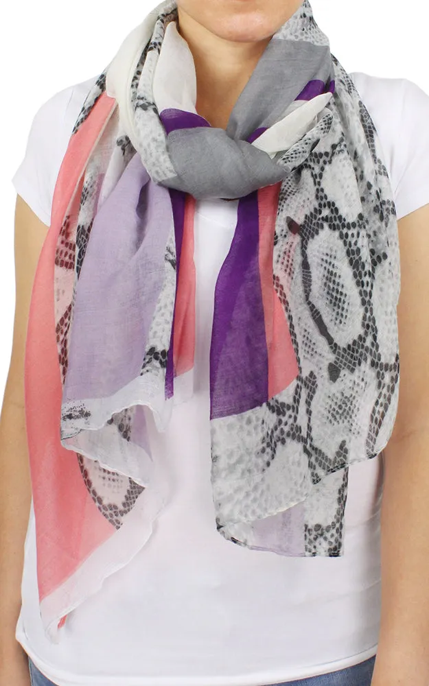 EAS9600 Wild Print Long Scarf