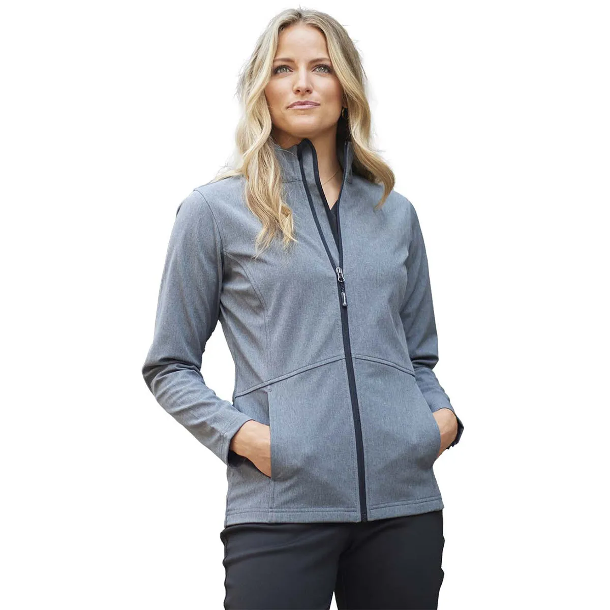 Edwards Women's Soft Shell Jacket in Heather Grey - Lightweight