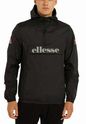 Ellesse Men's Acera Hooded Cagoule Jacket Black