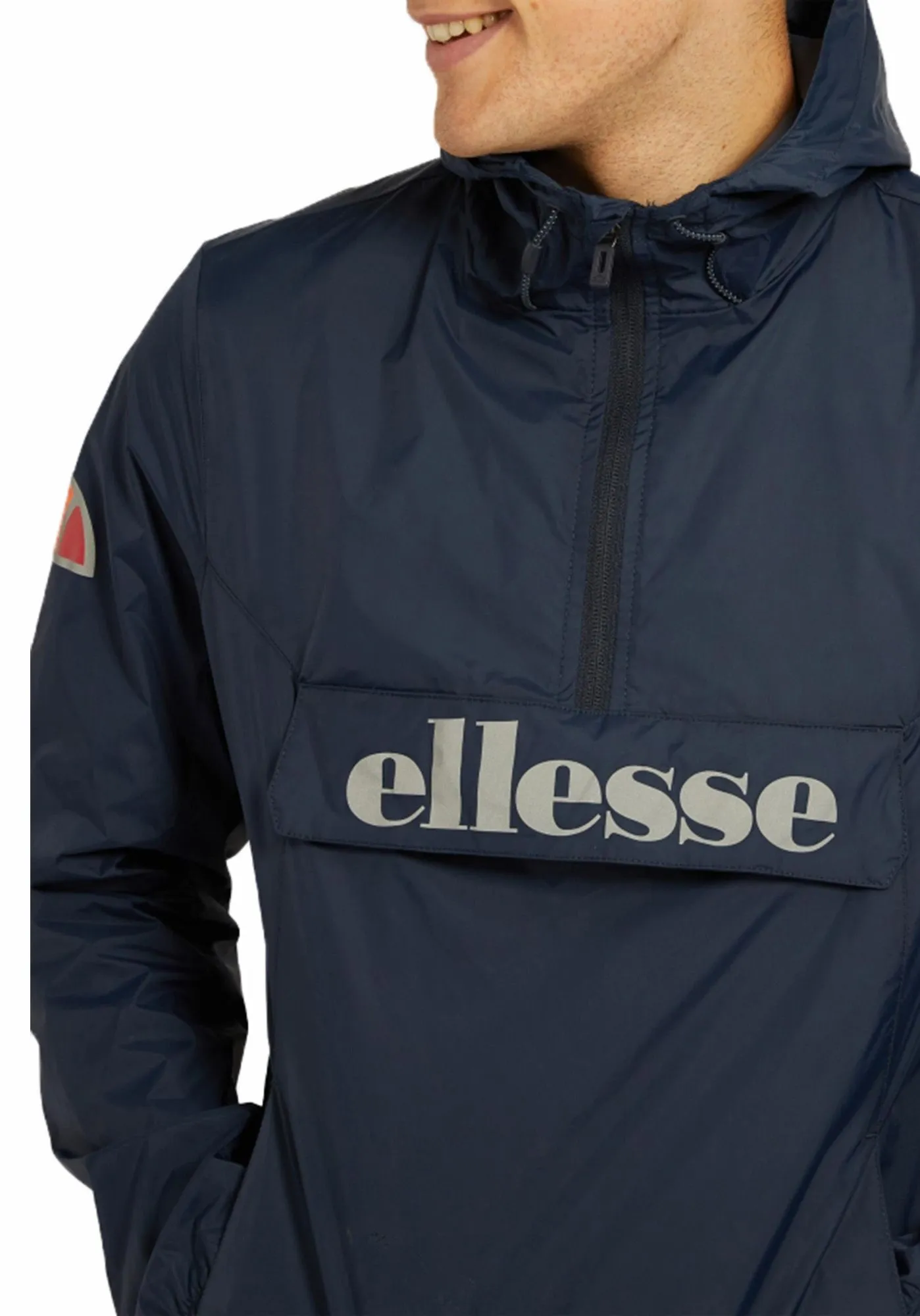 Ellesse Men's Acera Hooded Cagoule Jacket in Navy