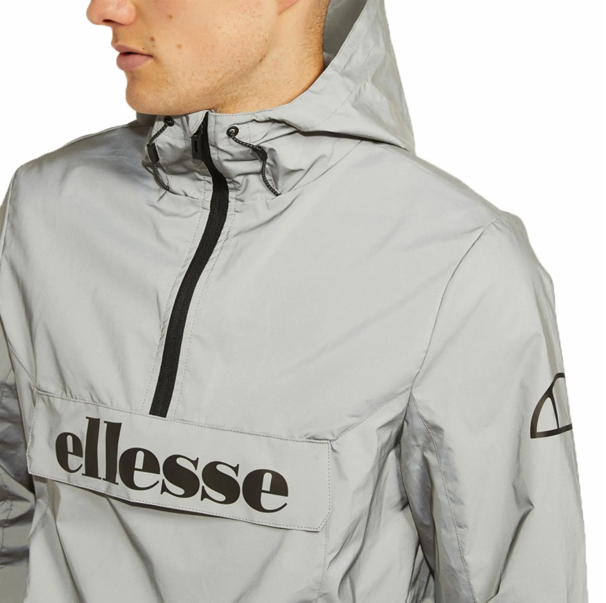 Ellesse Men's Acera Hooded Cagoule Jacket in Reflective