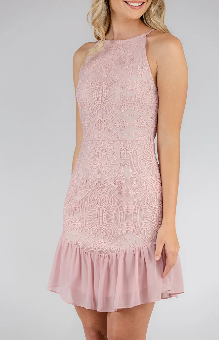 Embroidered Detail Dress ADR995A