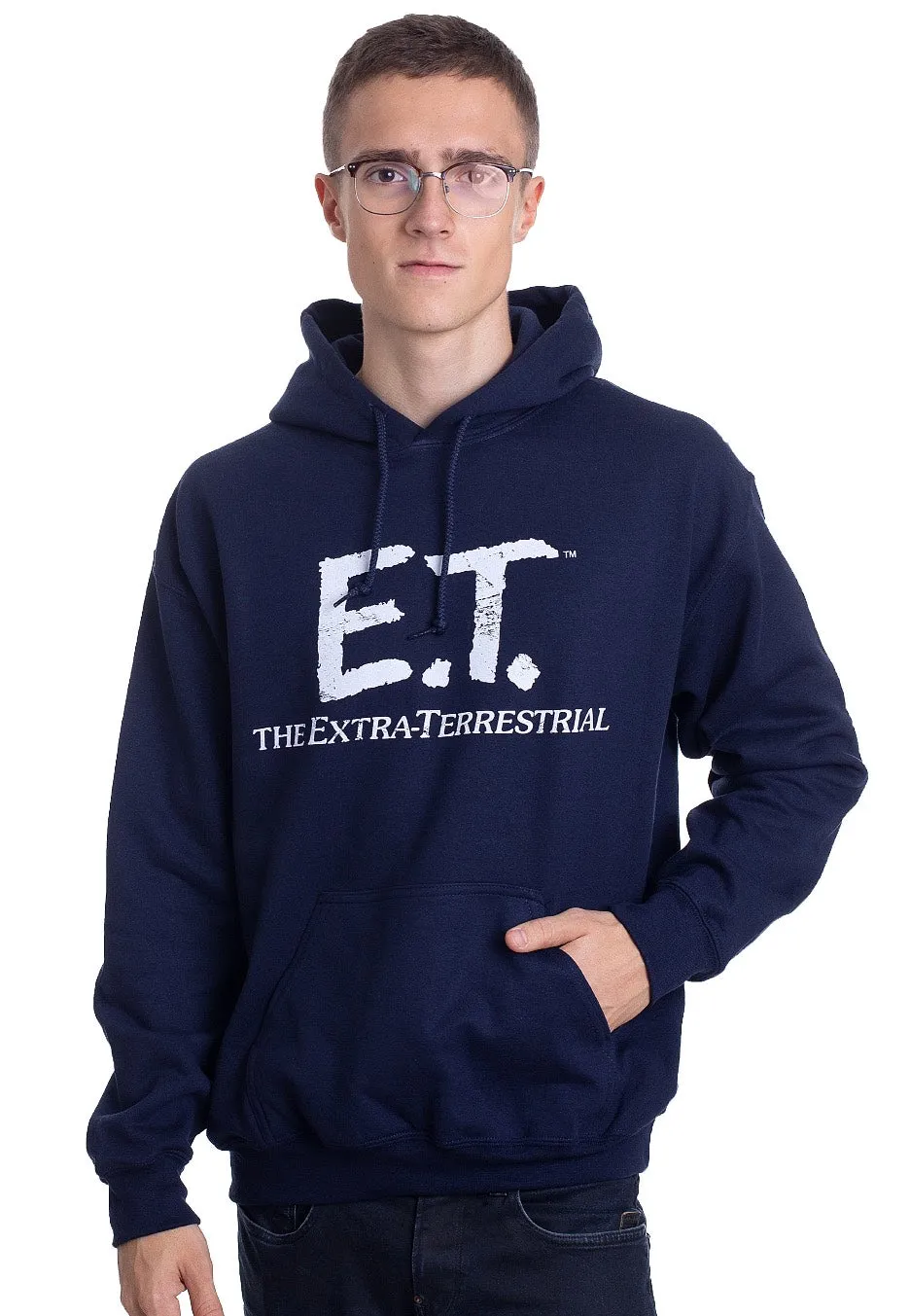 E.T. Extra Terrestrial Distressed Navy Hoodie