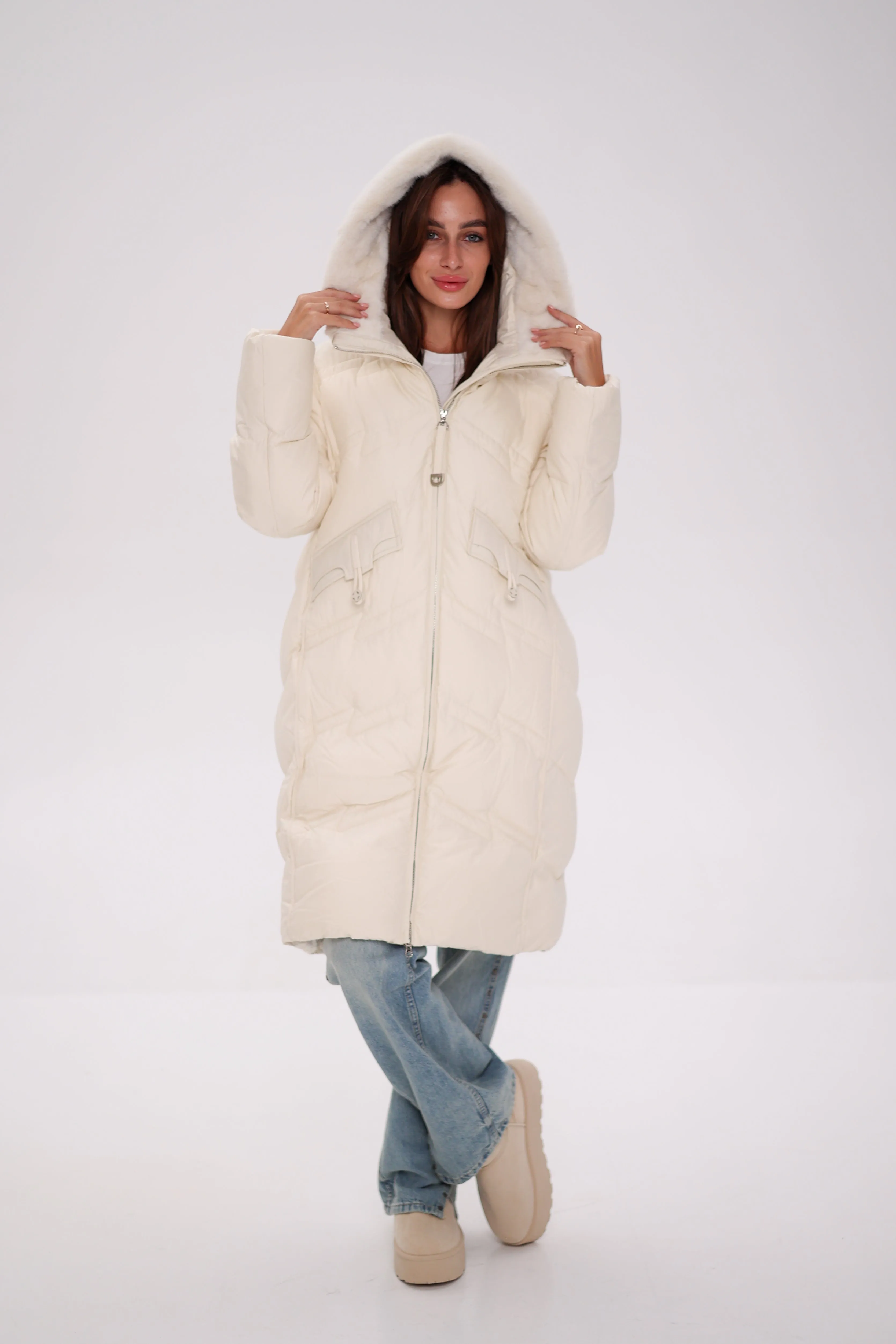 EverChill Thinsulate™ Hood Faux Fur Coat