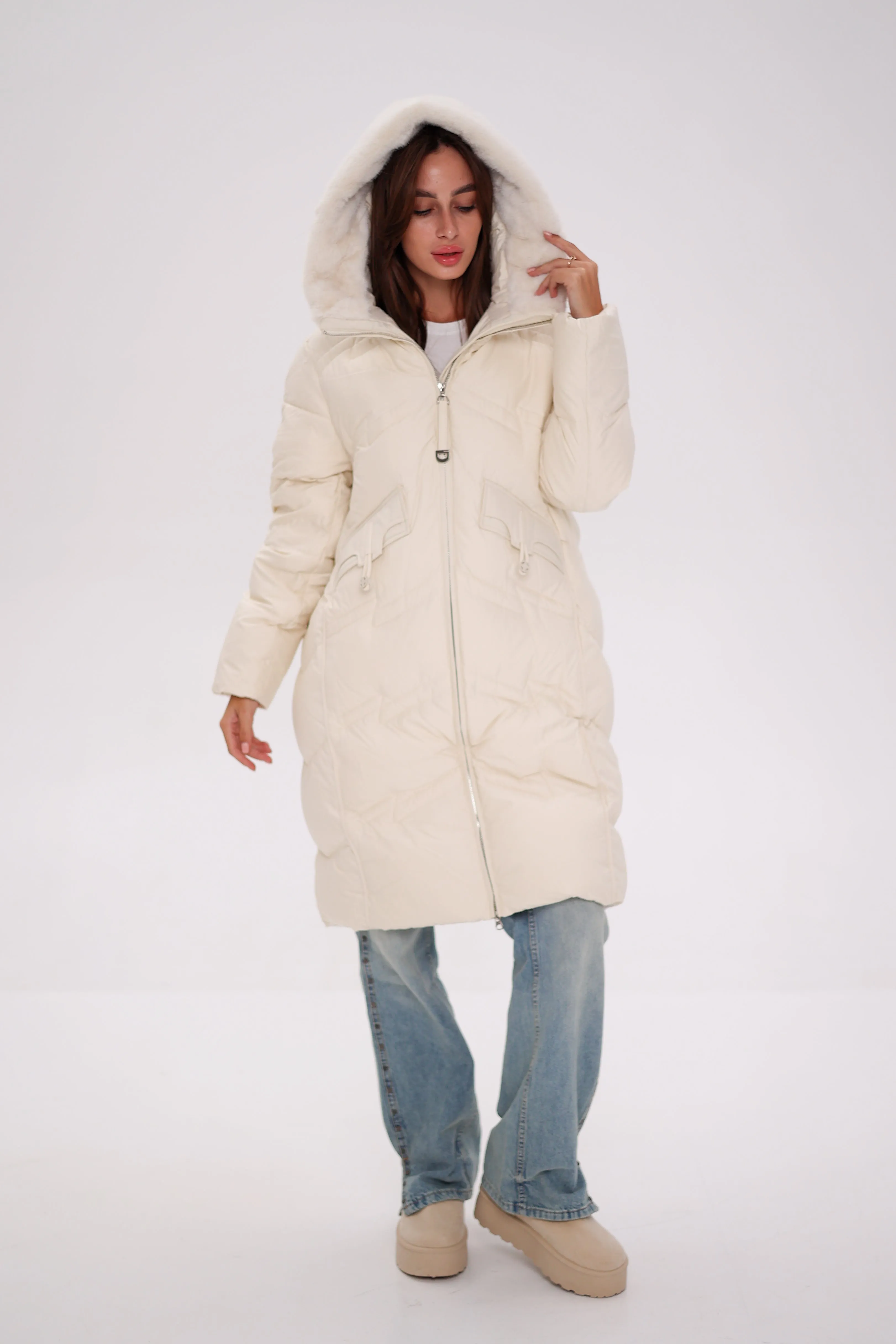 EverChill Thinsulate™ Hood Faux Fur Coat