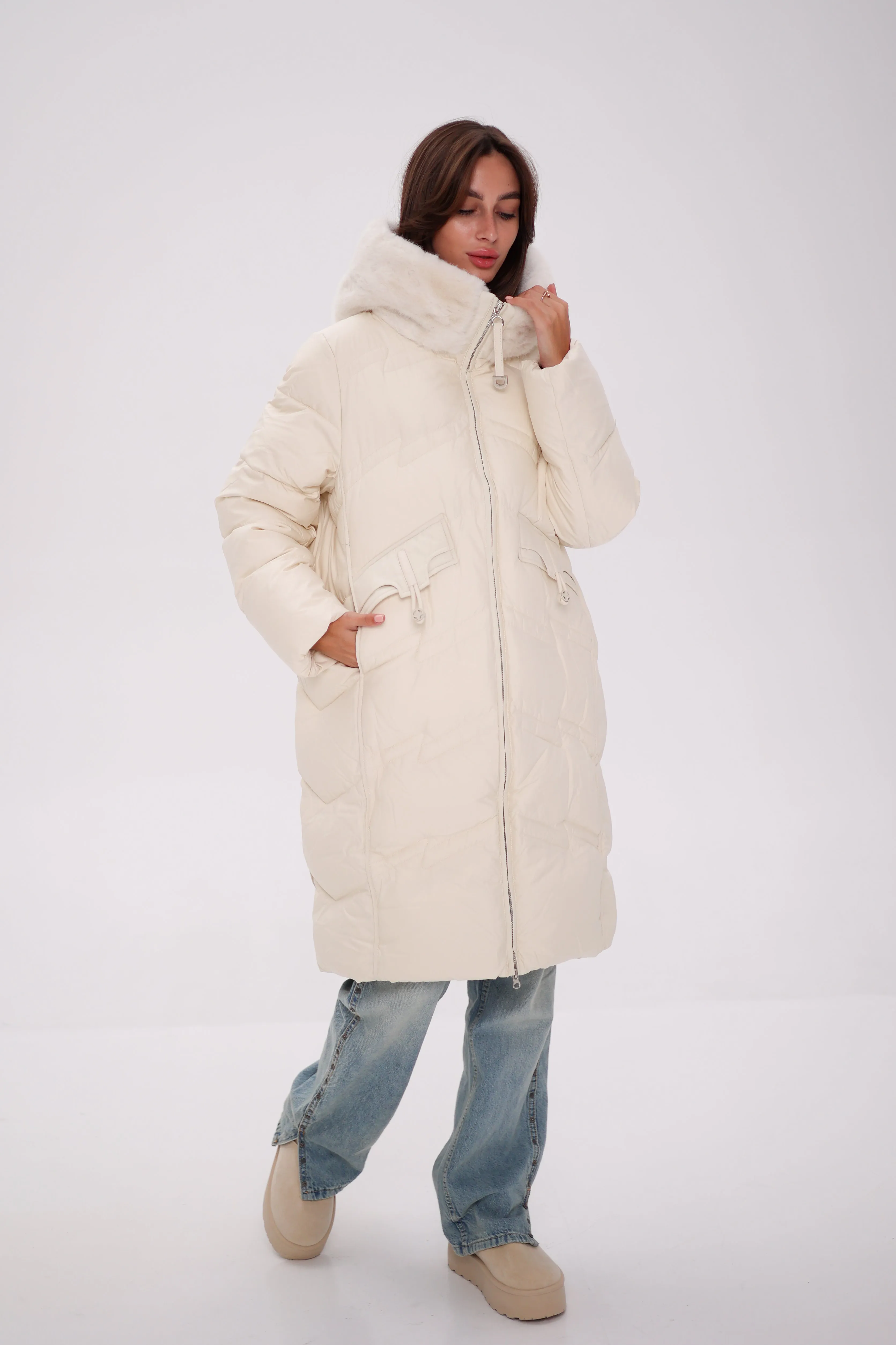 EverChill Thinsulate™ Hood Faux Fur Coat