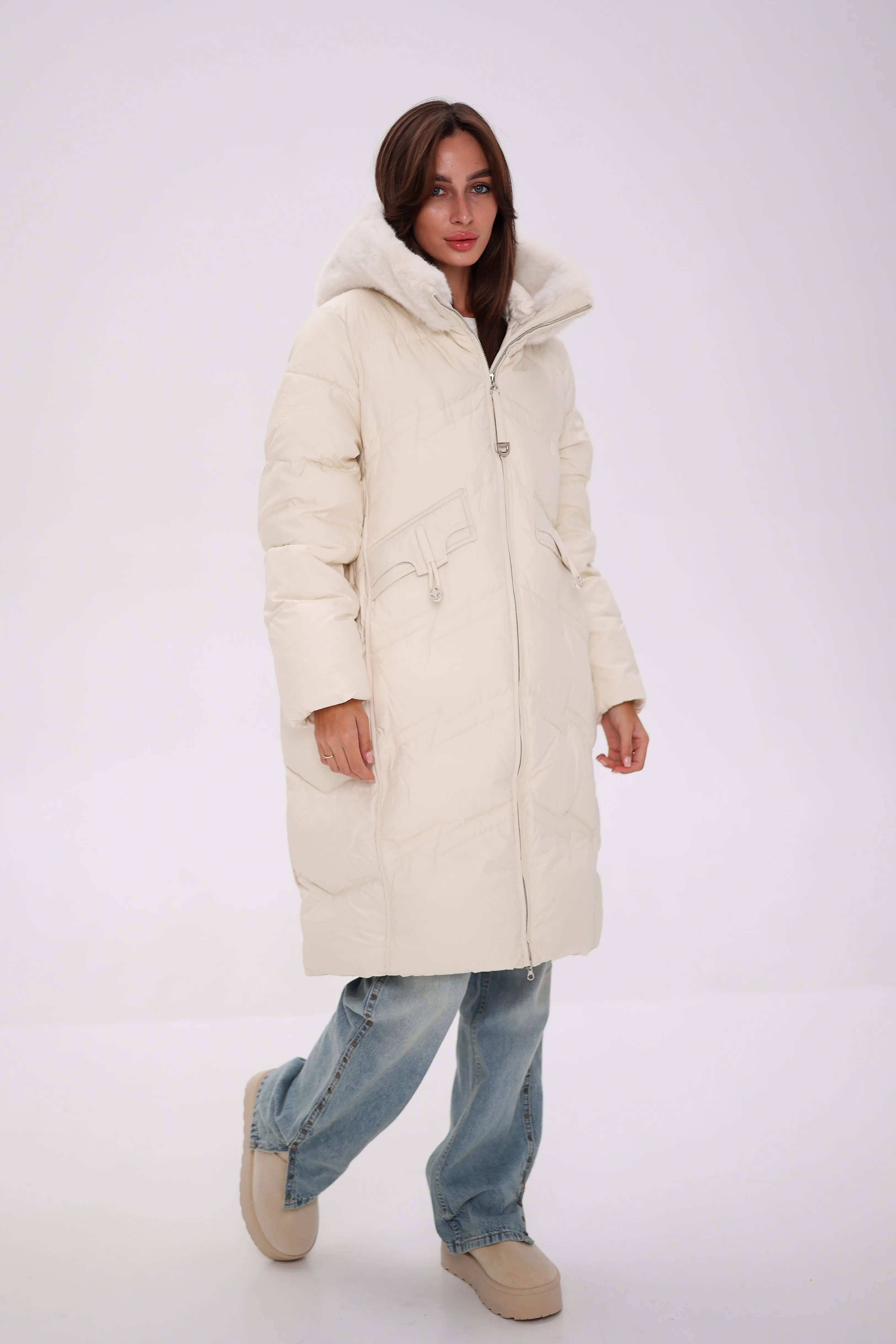 EverChill Thinsulate™ Hood Faux Fur Coat