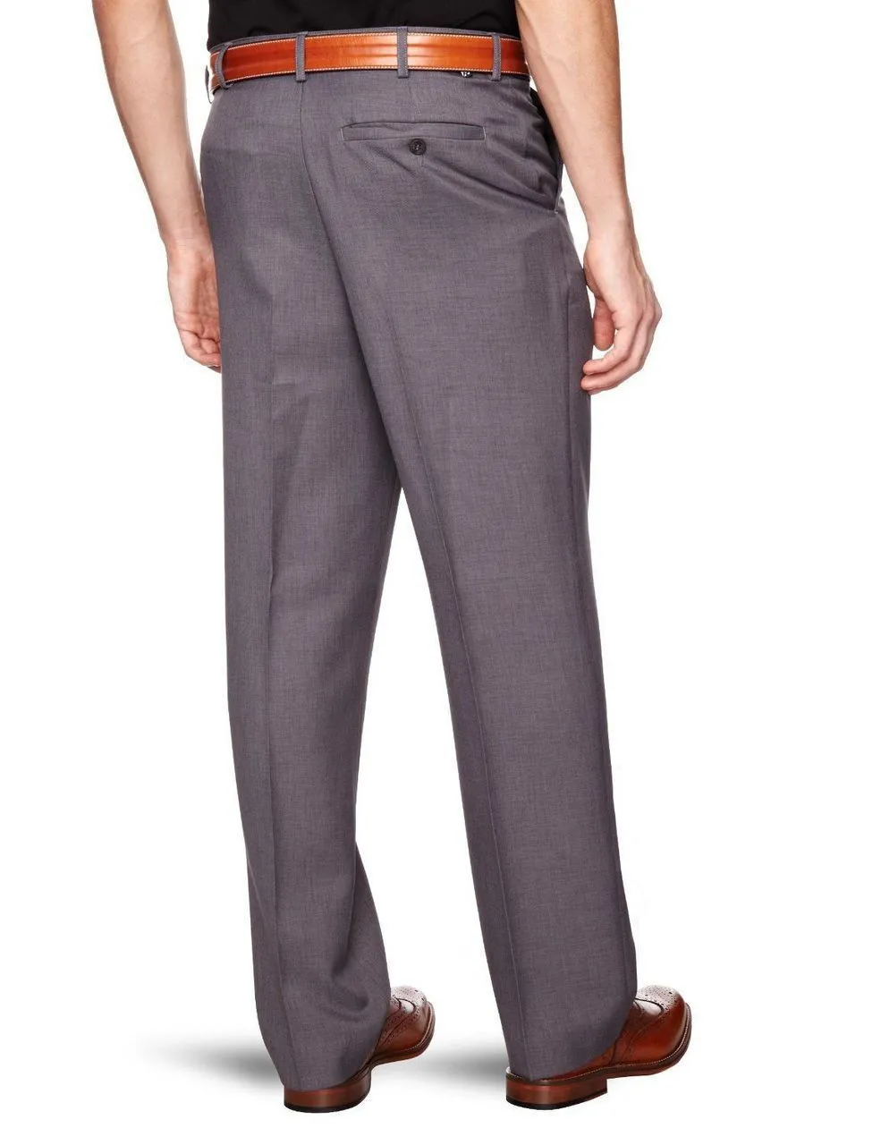 Grey Farah Flexi Waist Trousers