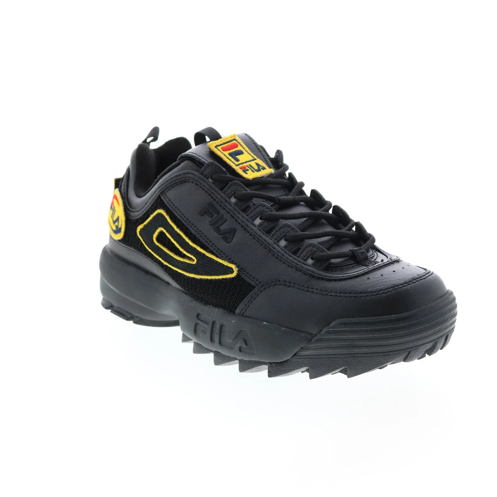 Fila Disruptor II Patches 1FM00413-001 Men's Black Lifestyle Sneakers Shoes