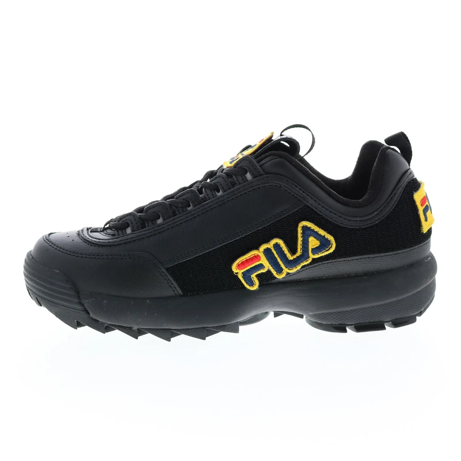 Fila Disruptor II Patches 1FM00413-001 Men's Black Lifestyle Sneakers Shoes