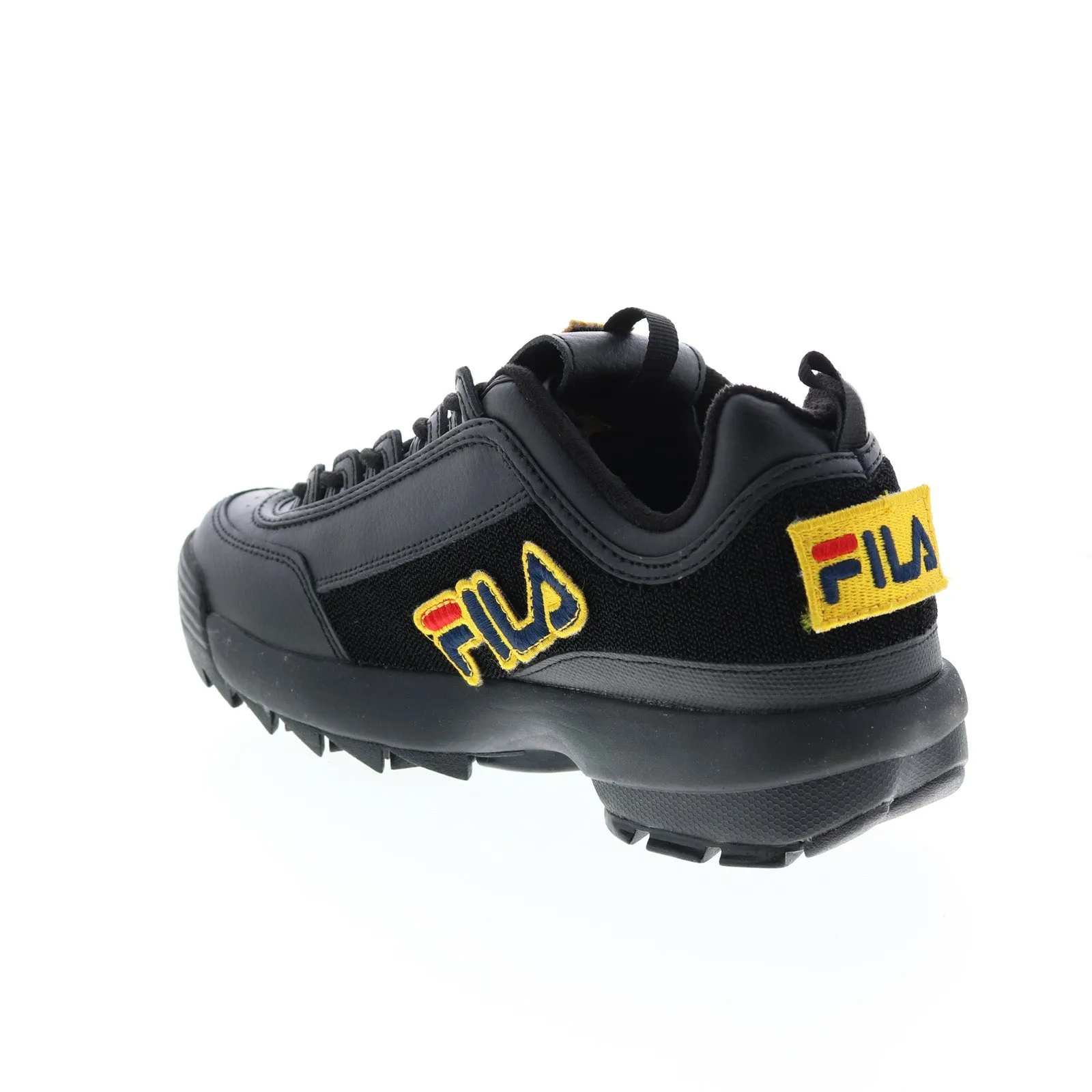 Fila Disruptor II Patches 1FM00413-001 Men's Black Lifestyle Sneakers Shoes