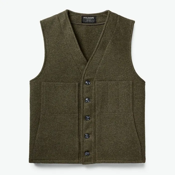 Filson Mackinaw Wool Vest Forest Green