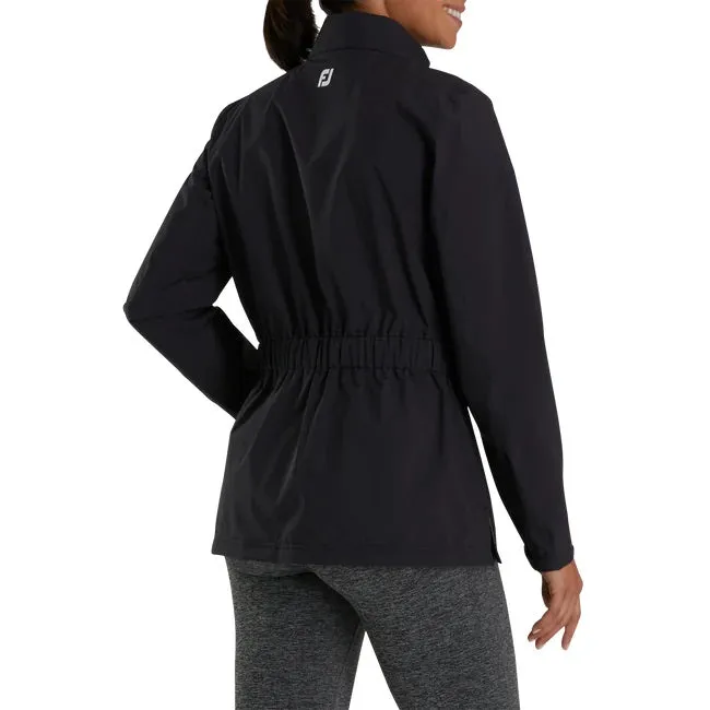 FootJoy HydroLite Women's Waterproof Black Rain Jacket.