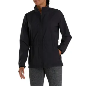 FootJoy HydroLite Women's Waterproof Black Rain Jacket.