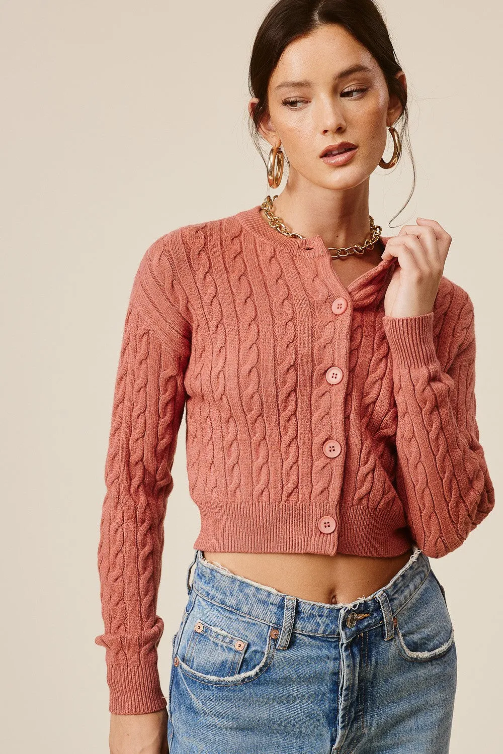 Geneva Cardigan Ginger Crush