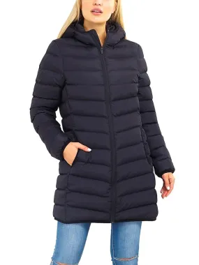 Girls Black Puffer Coat, Ages 7-13 Years