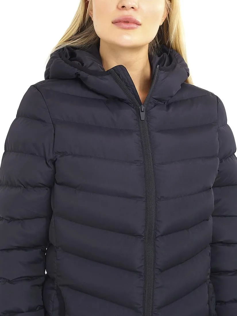 Girls Black Puffer Coat, Ages 7-13 Years