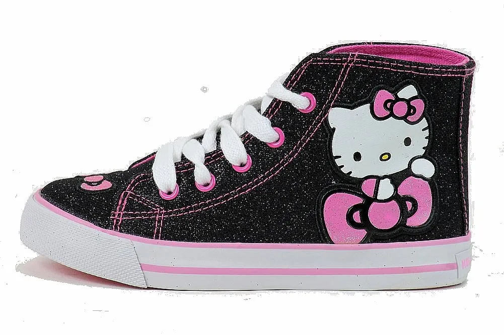 Hello Kitty Girl's Fashion Sneakers HK Gwen Hi-Top Shoes AE210