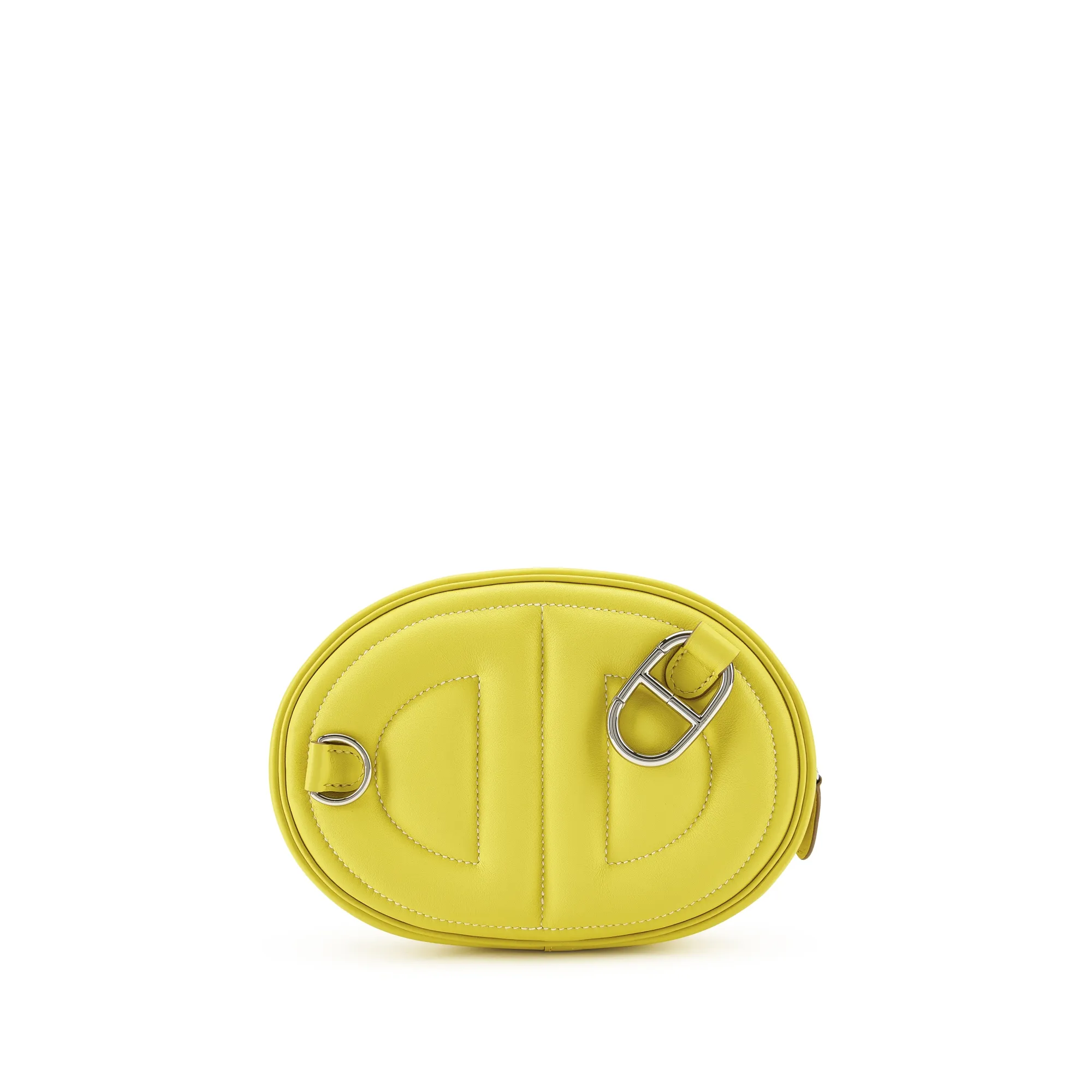 Hermes Lime and Sesame Swift Verso In-The-Loop Belt Bag Palladium Hardware, 2022