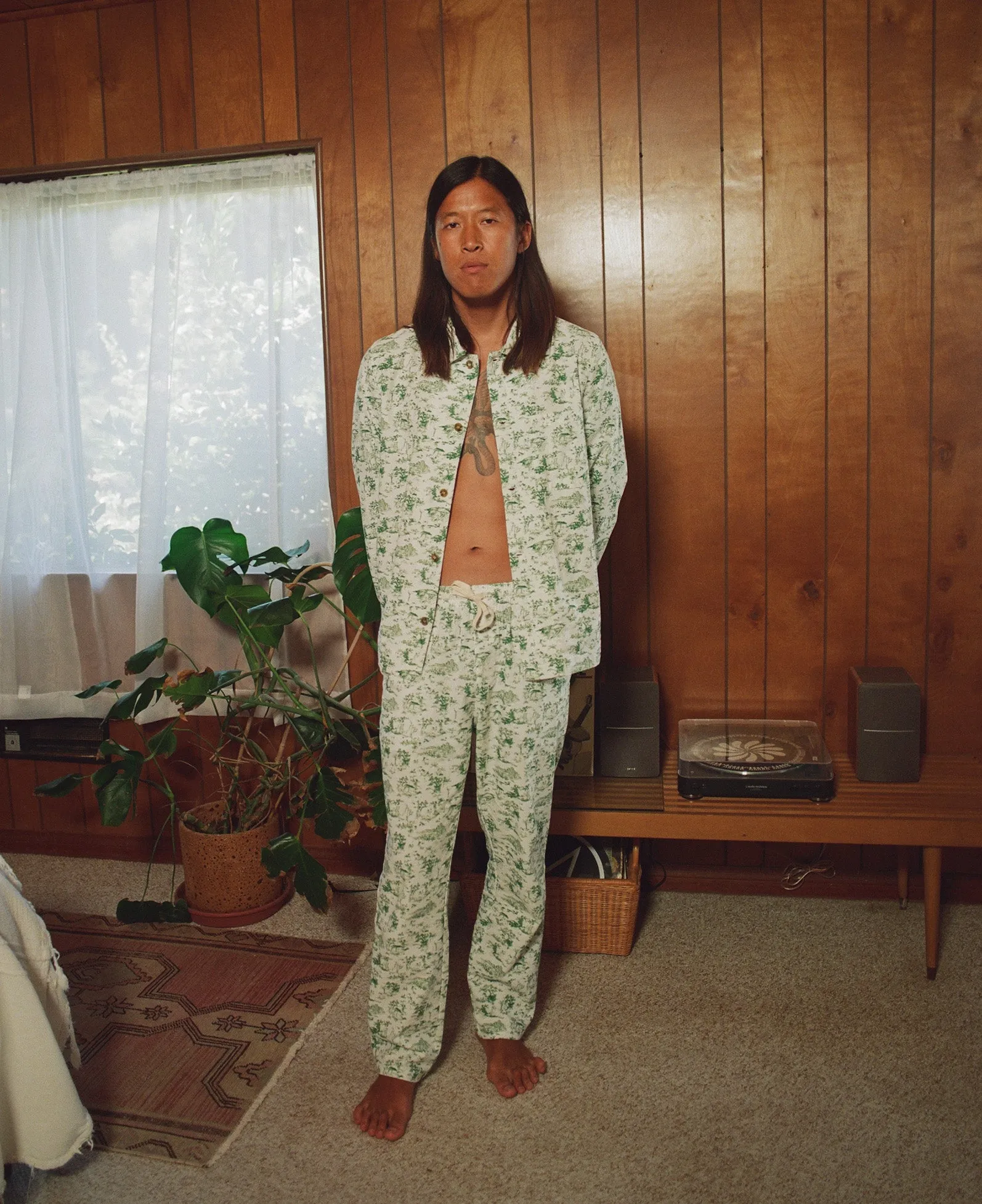 Green Holiday Pajama Pant for a Festive Look