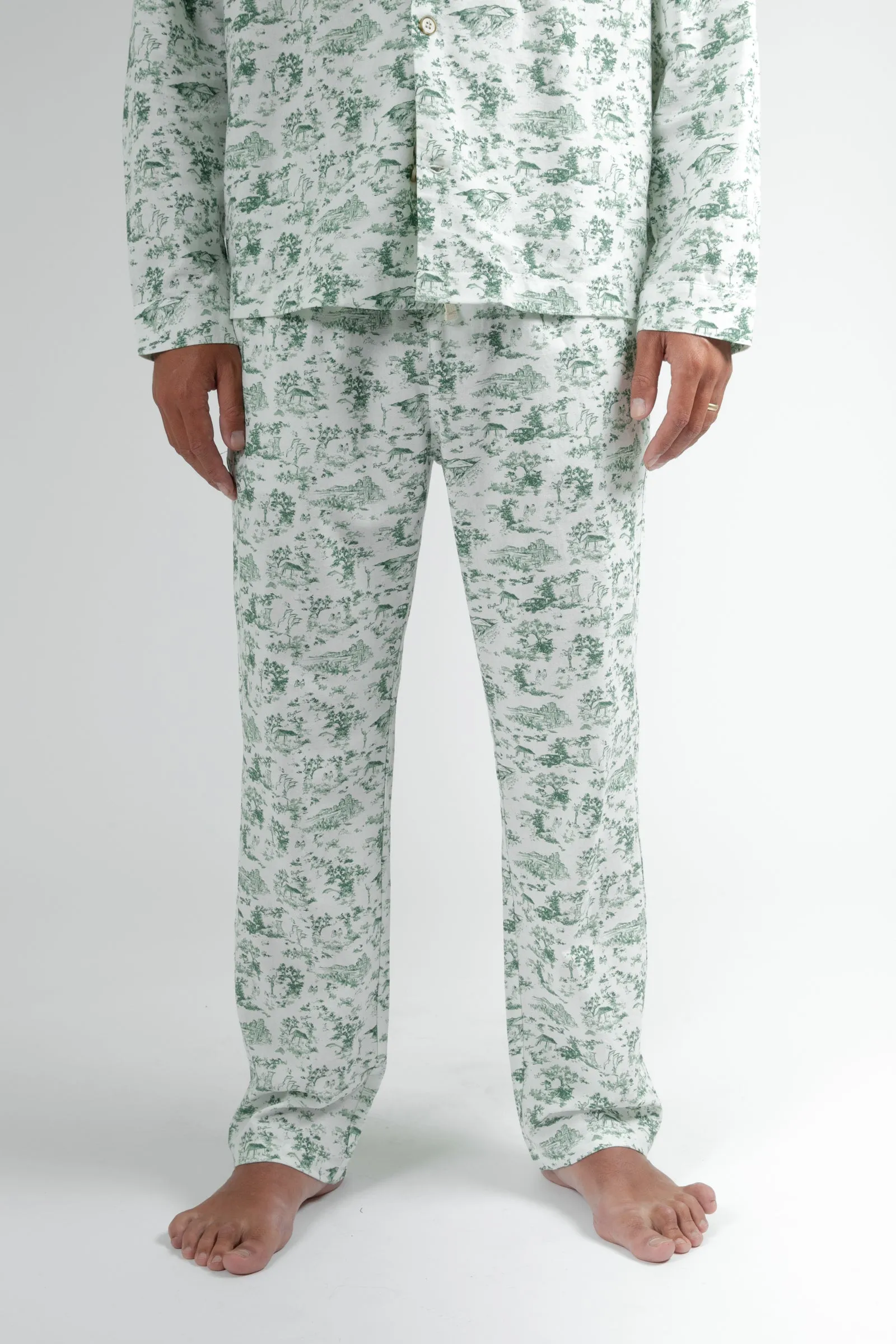 Green Holiday Pajama Pant for a Festive Look