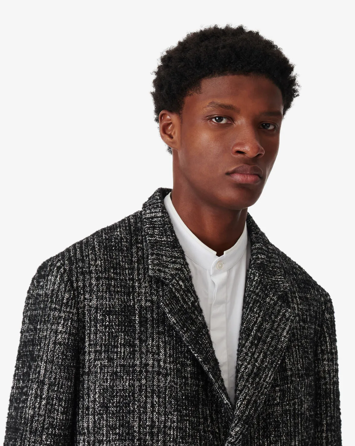 IRO Men's Cavlon Coat in Black and White