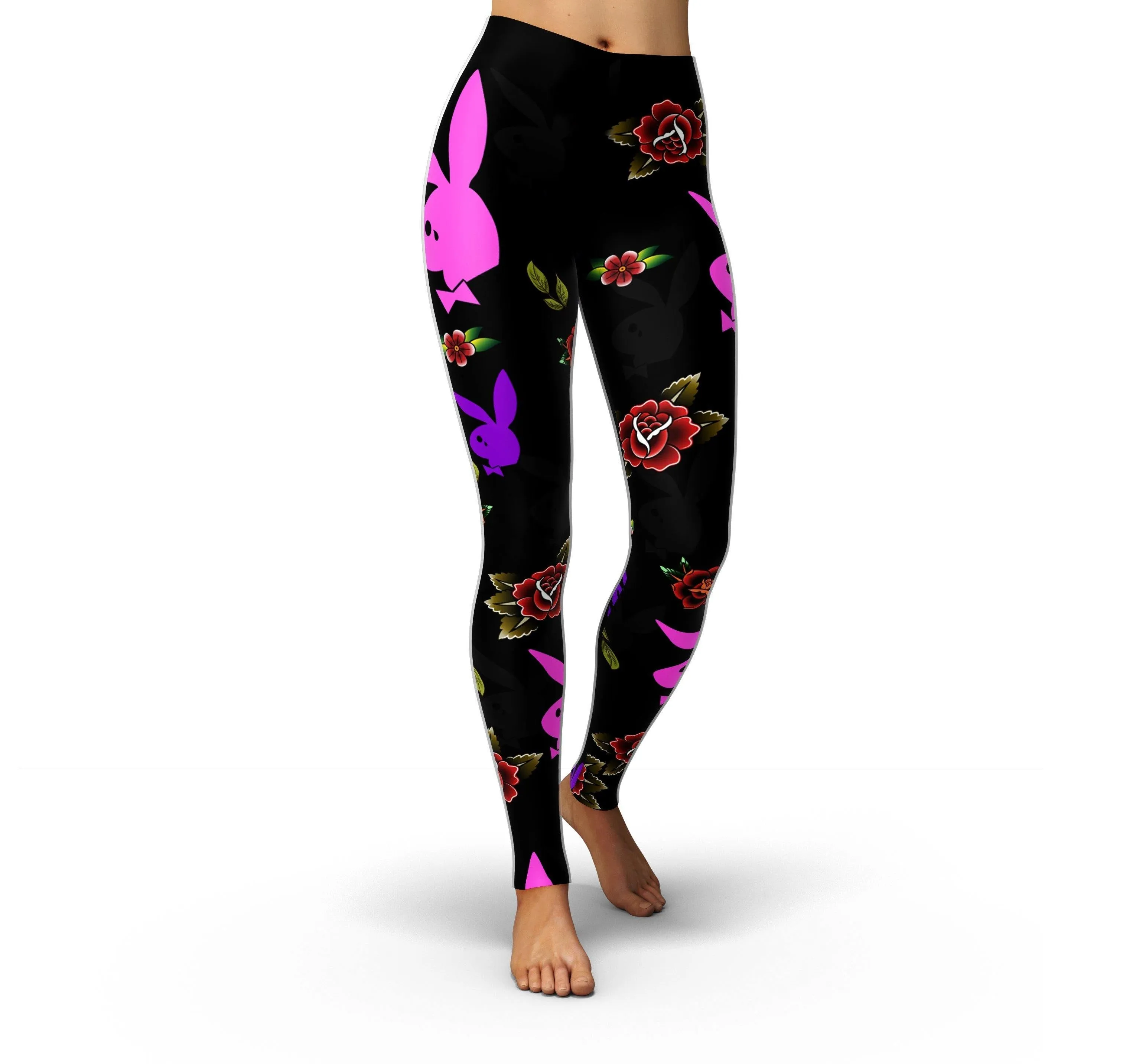 Jean Bunny Leggings with Teardrop Pattern