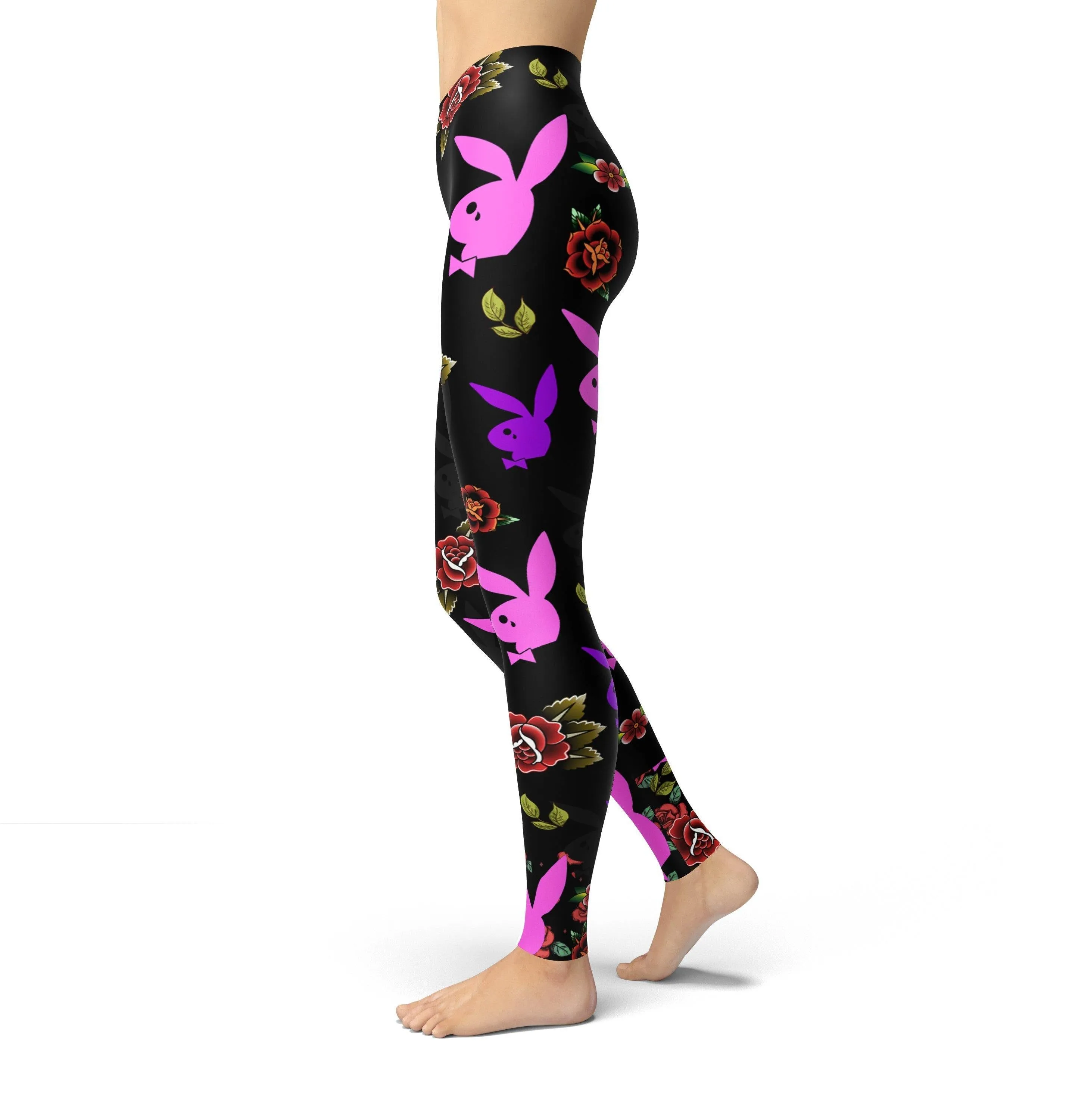 Jean Bunny Leggings with Teardrop Pattern