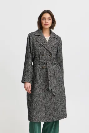 Jesse Herringbone Jaquard Coat by Atelier Rêve