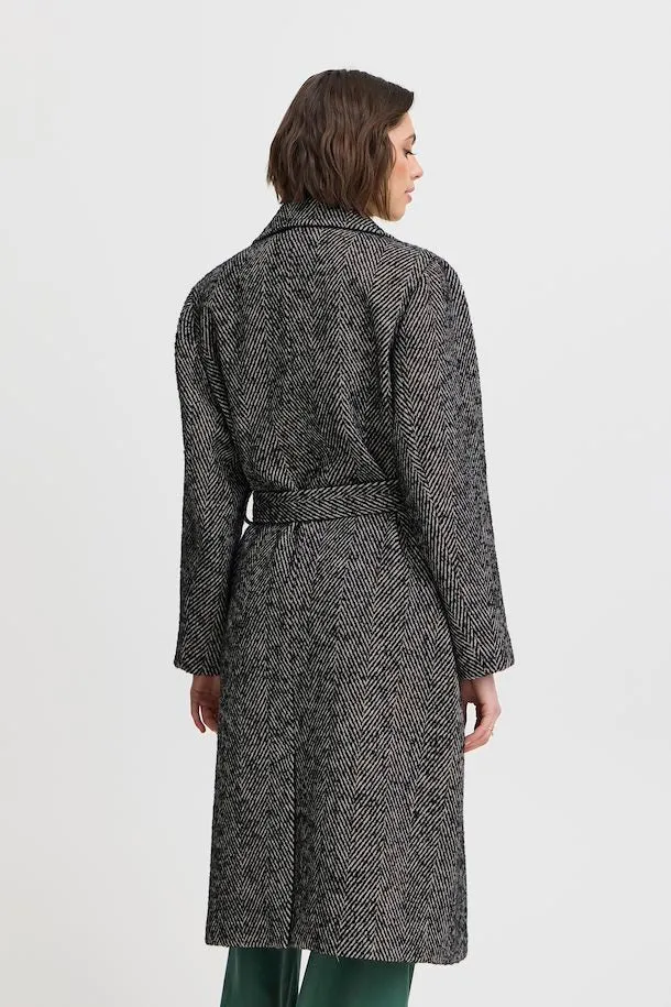 Jesse Herringbone Jaquard Coat by Atelier Rêve